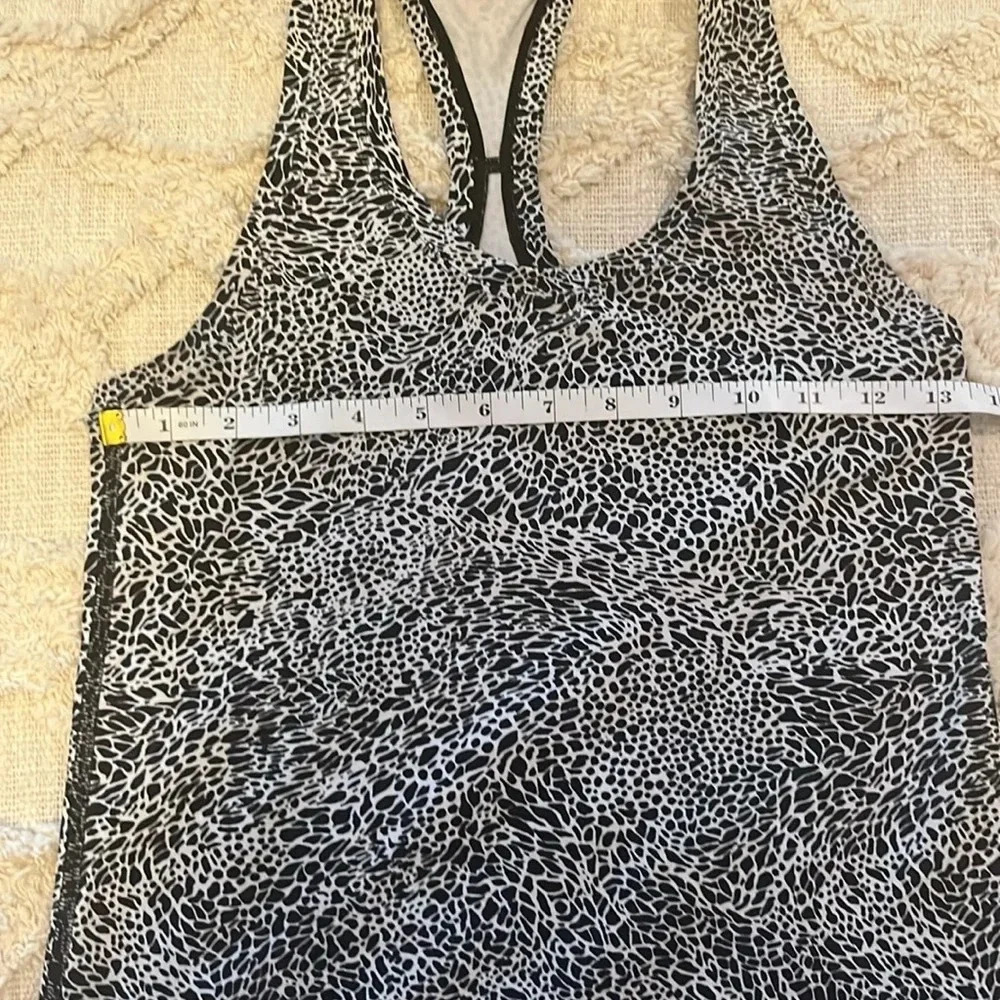 Lululemon Cool Racerback Nulu Tank black & white leopard *see description* - Picture 2 of 5
